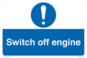 Switch off engine